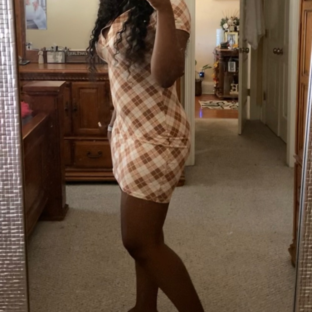 plaid dress